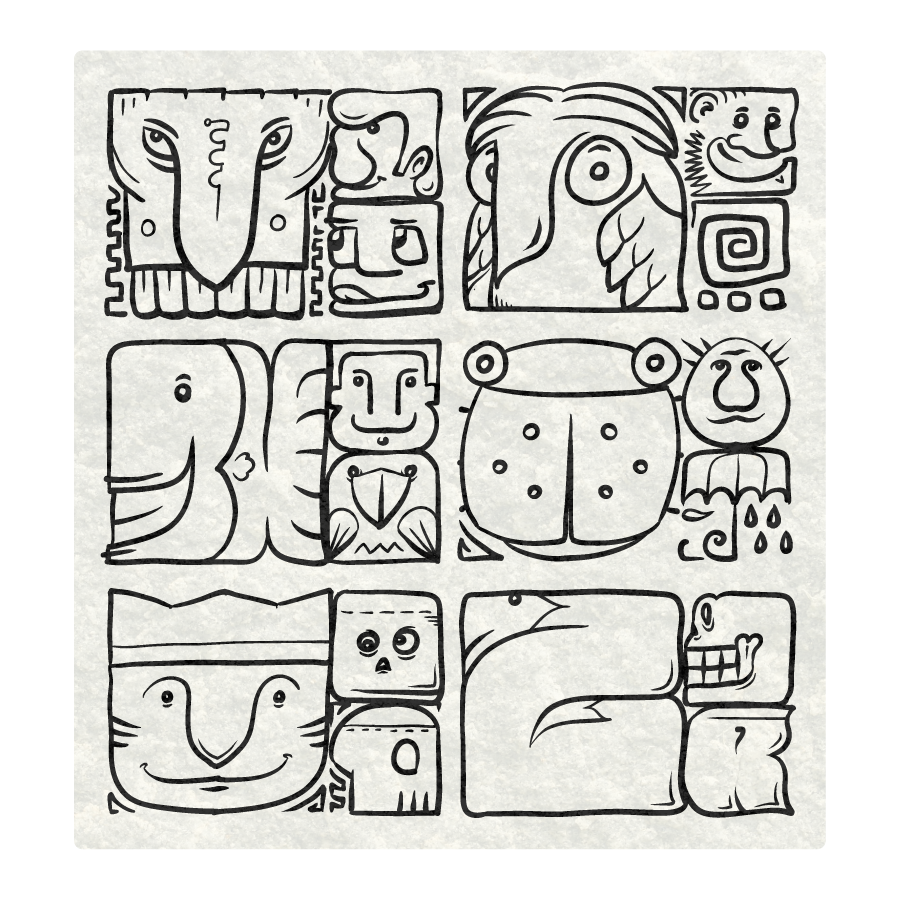 Hyeroglyphe Maya by zor