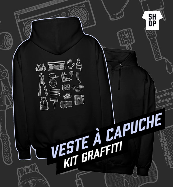 Veste à capuche unisexe Doodle art by zor