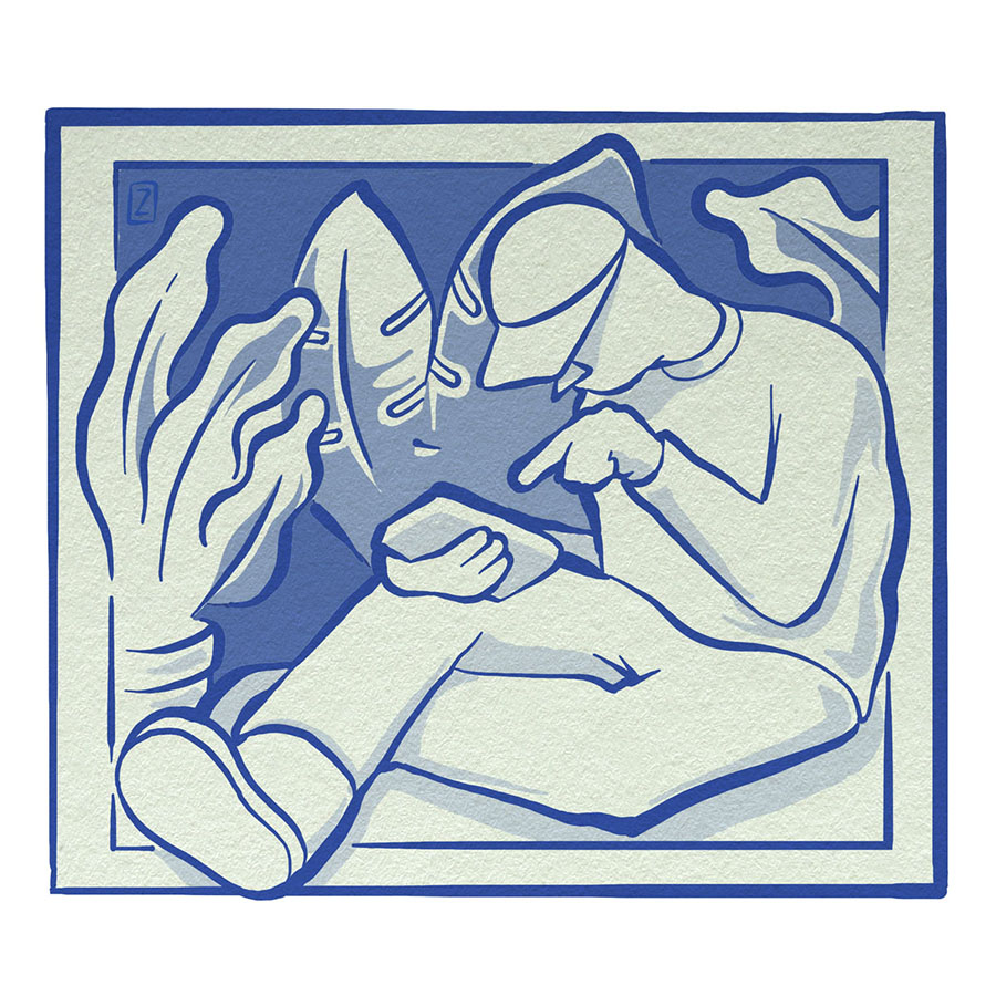 Square phone nature by zor